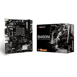 Placa Madre Biostar B450mhp 2xddr4 Con Socket Am4, Chipset Amd B450, Micro Atx