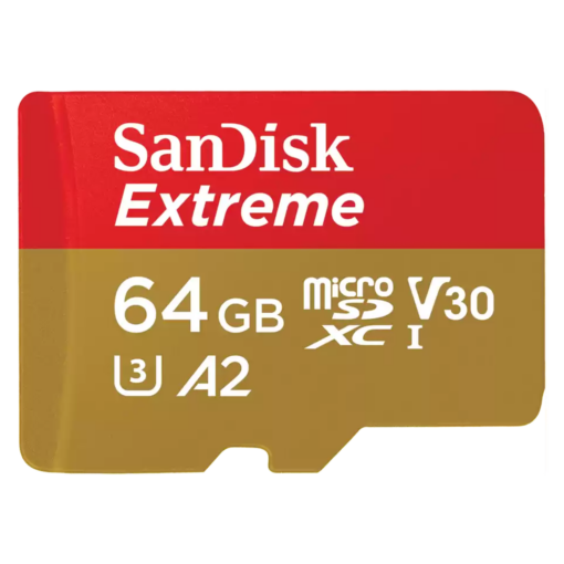 Tarjeta De Memoria Micro Sd Sandisk Extreme Action De 64 Gb Y 170 Mb: Sdsqxah-064g-gn6aa