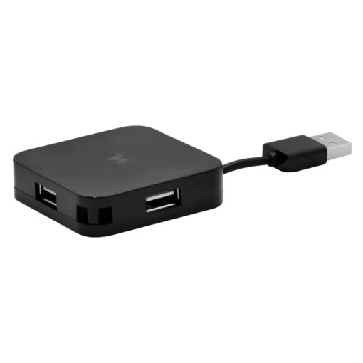 Hub Mtek Hb-402 / 4 Puertas / Usb 2.0 - Negro