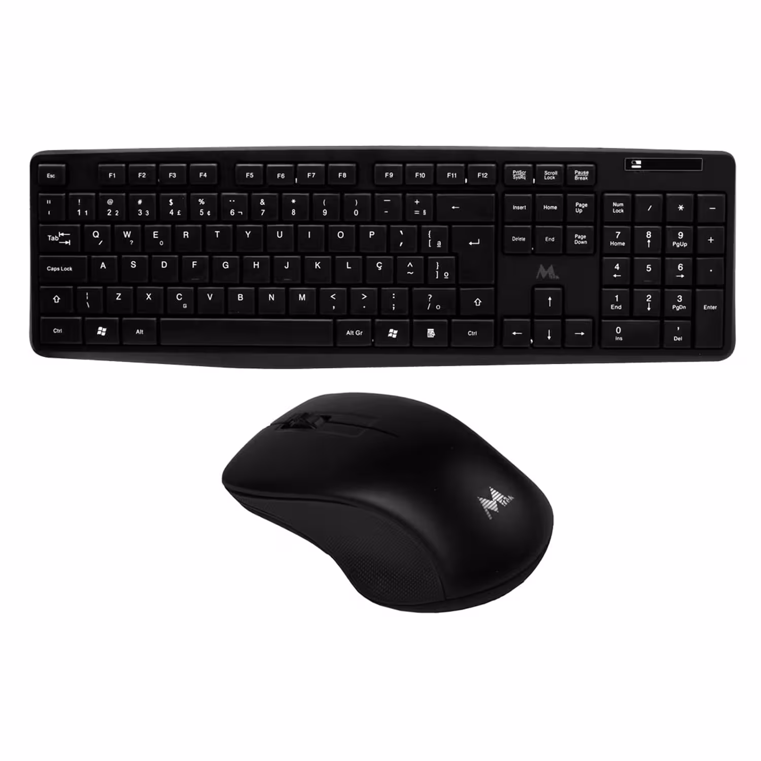 Kit Teclado Y Mouse Mtek Km-5239 Inalámbrico Português - Negro