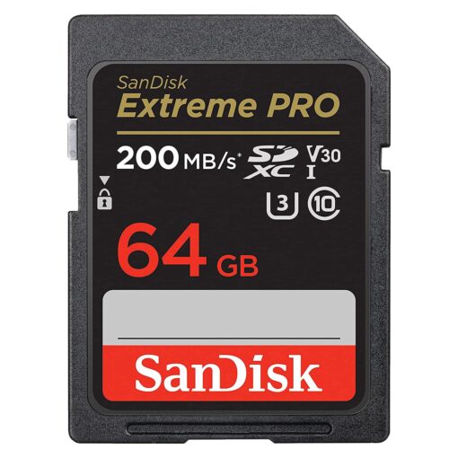 Tarjeta De Memoria Sd Sandisk Extreme Pro De 64 Gb Y 200 Mb: Sdsdxxu-064g-gn4in