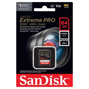 Tarjeta De Memoria Sd Sandisk Extreme Pro De 64 Gb Y 200 Mb: Sdsdxxu-064g-gn4in - Imagen 3