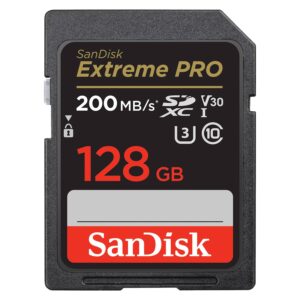 Tarjeta De Memoria Sd Sandisk Extreme Pro De 128 Gb Y 200 Mb: Sdsdxxd-128g-gn4in
