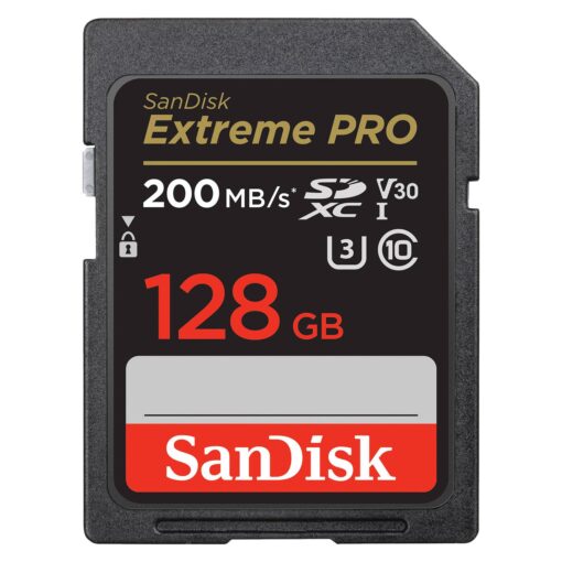Tarjeta De Memoria Sd Sandisk Extreme Pro De 128 Gb Y 200 Mb: Sdsdxxd-128g-gn4in