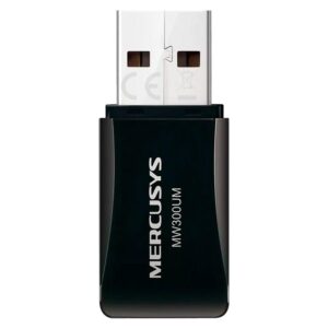 Adaptador Wifi Usb Mercusys Mw300um / 300mbps 2.4ghz - Negro