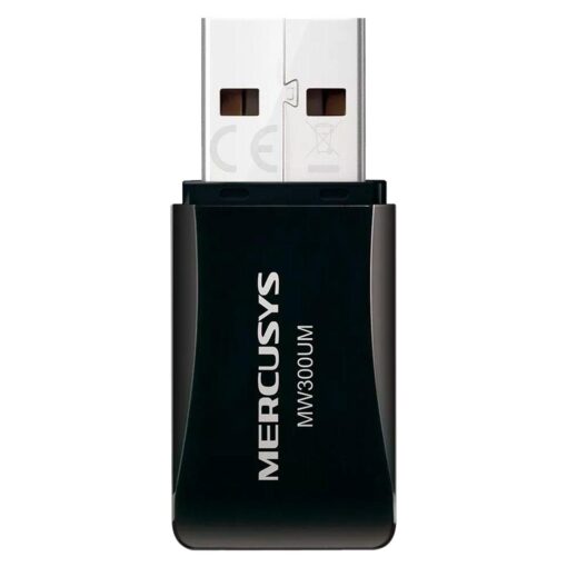Adaptador Wifi Usb Mercusys Mw300um / 300mbps 2.4ghz - Negro