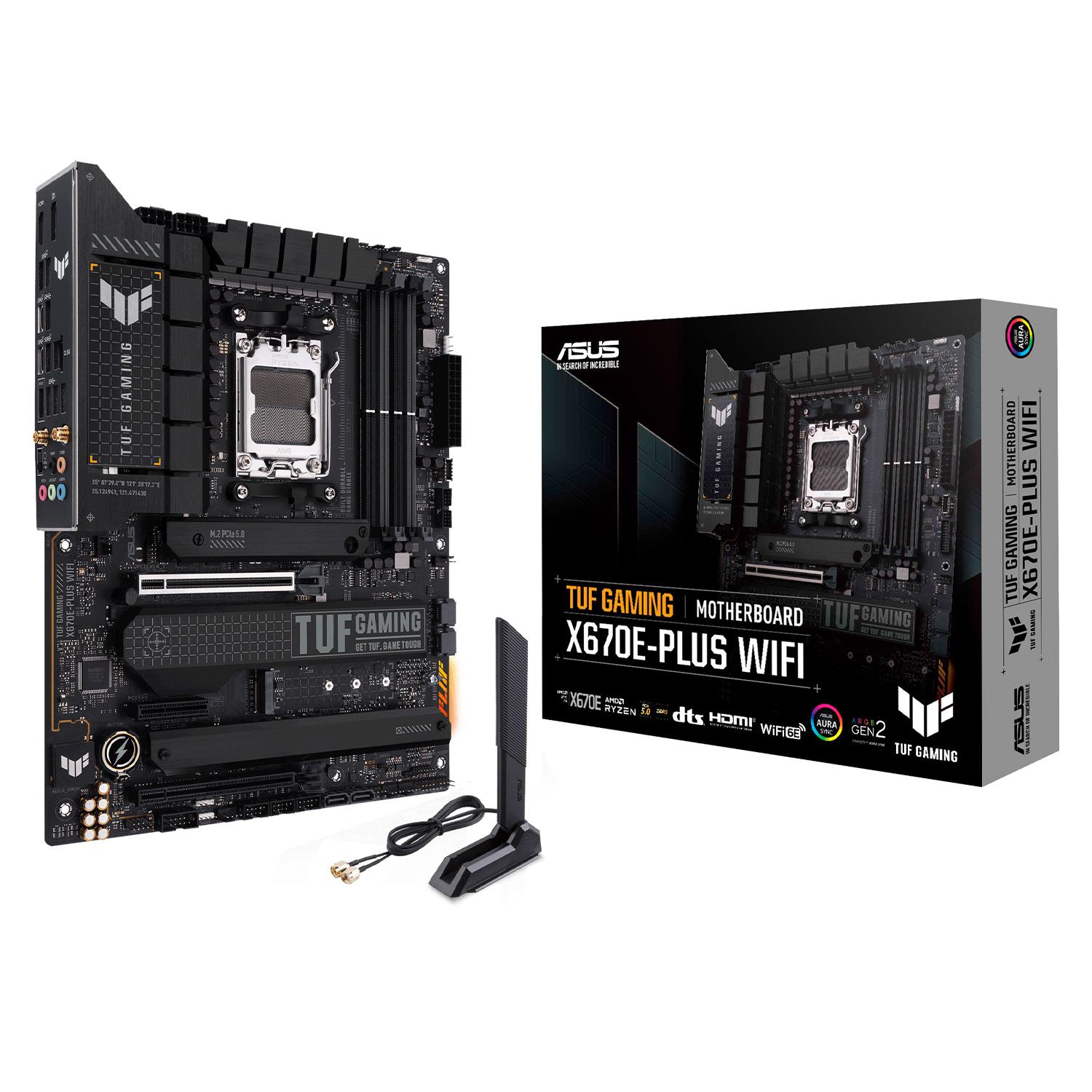 Placa Madre Asus Tuf Gaming X670e-plus Wi-fi Con Zócalo Ddr5 Y Chipset Amd Am5 X670 Atx