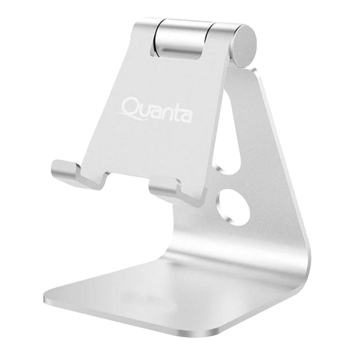 Soporte De Escritorio Para Teléfono Móvil Quanta Qtscm10 / 3,5" A 10" / 270° - Plateado