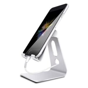 Soporte De Escritorio Para Teléfono Móvil Quanta Qtscm10 / 3,5" A 10" / 270° - Plateado - Imagen 2