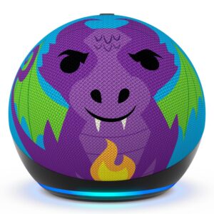 Amazon Echo Dot Alexa 5.ª Generación Para Niños 2022 - Dragón De Fuego - Imagen 2