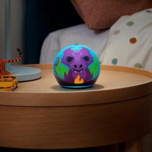 Amazon Echo Dot Alexa 5.ª Generación Para Niños 2022 - Dragón De Fuego - Imagen 4
