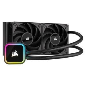 Enfriador De Agua Rgb Corsair Icue H100i Elite Cw-9060058-ww Para Procesador, Color Negro