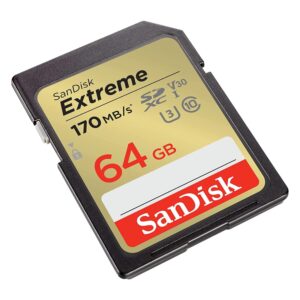 Tarjeta De Memoria Sd Sandisk Extreme De 64 Gb Y 170 Mb/s: Sdsdxv2-064g-gncin - Imagen 2