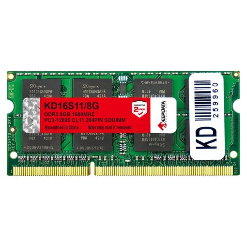 Memoria Ram Para Notebook Keepdata Ddr3 De 8 Gb, 1,5 V, 1600 Mhz- Kd16s11/8g