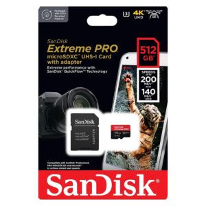 Tarjeta De Memoria Micro Sd Sandisk Extreme Pro De 512 Gb Y 100 Mb: Sdsqxcd-512g-gn6ma - Imagen 3
