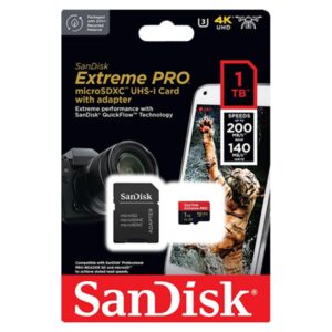 Tarjeta De Memoria Micro Sd Sandisk Extreme Pro De 1 Tb Y 200 Mb - Sdsqxcd-1t00-gn6ma - Imagen 3