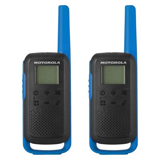 Walk Talk Motorola T-270 20mil-40km / Cargador Usb / Bivol - Negro / Azul
