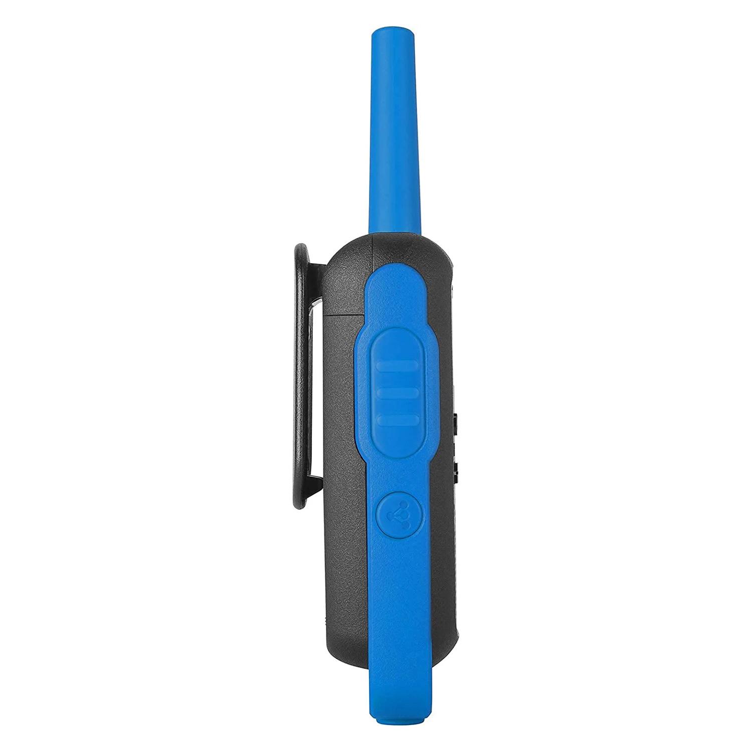 Walk Talk Motorola T-270 20mil-40km / Cargador Usb / Bivol - Negro / Azul - Imagen 5