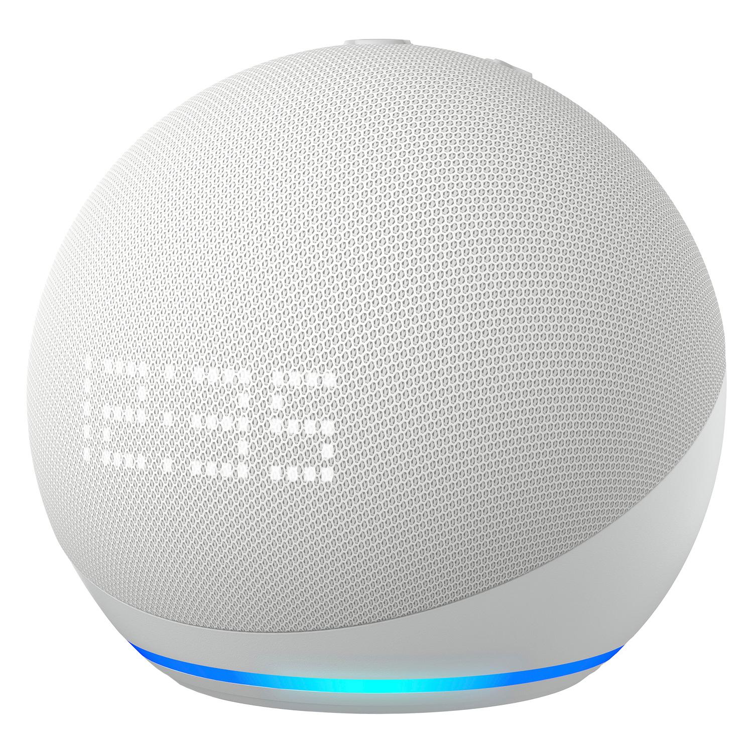 Amazon Echo Dot Alexa 5.ª Generación Con Reloj, Color Blanco