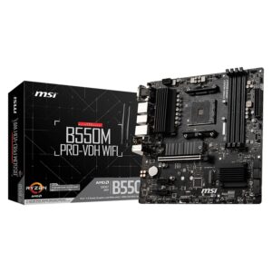 Msi B550m Pro-vdh Wifi Ddr4 Socket Amd Am4 Chipset B550 Placa De Base Micro Atx