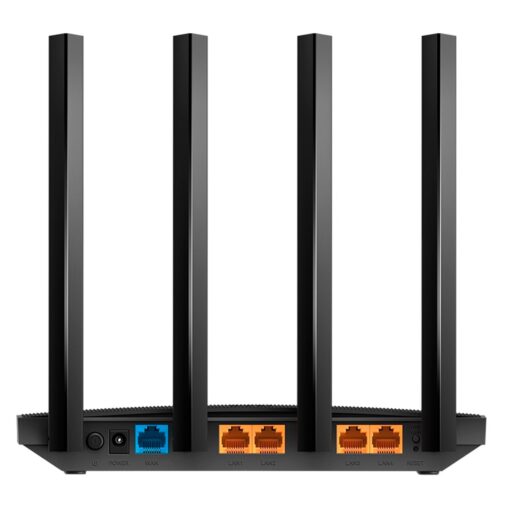 Enrutador Wi-fi De Banda Dual Ac1300 De 5 Ghz Y 867 Mbps Tp-link Archer C6, Color Negro