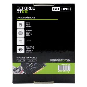 Tarjeta De Video Goline Nvidia Geforce Gt-610 2gb Ddr3 - Gl-gt610-2gb-d3-v1 (1 Año De Garantía) - Imagen 5