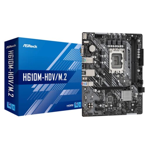 Placa Madre Asrock H610m-hdv/m.2 Ddr4 Socket Lga1700 Chipset Intel H610 Micro Atx
