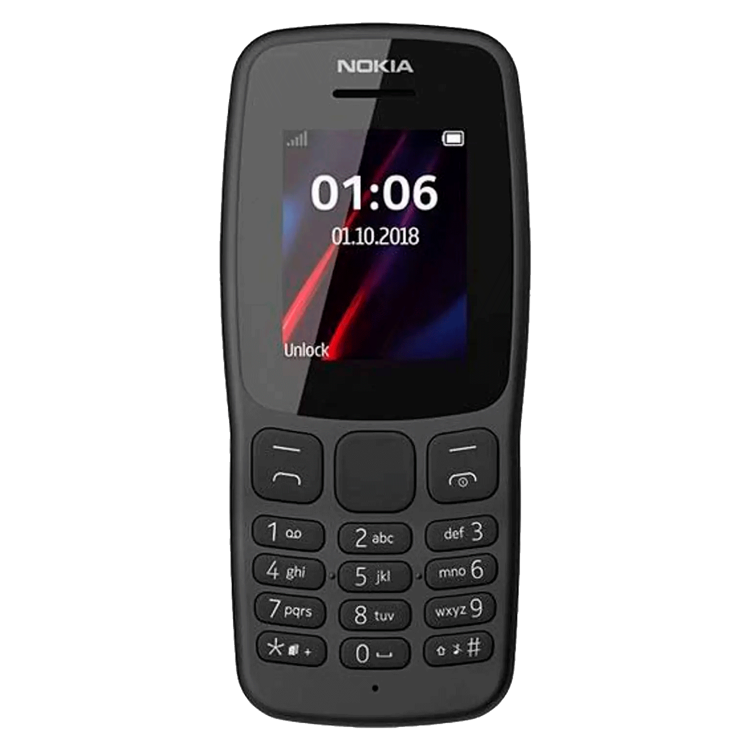 Alternative view of Nokia 106 Ta-1190 4mb 4mb Ram Dual Sim Pantalla 1.8" - Gris