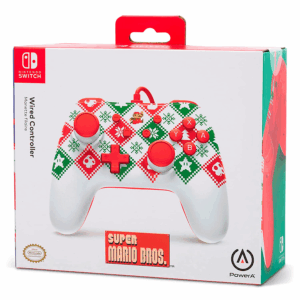 Control Con Cable Powera Para Nintendo Switch - Mario Holiday (pwa-a-2529) - Imagen 4