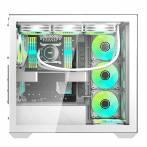 Gabinete De Torre Completa Aigo Darkflash Dlx 4000 Mesh, Color Blanco - Imagen 2
