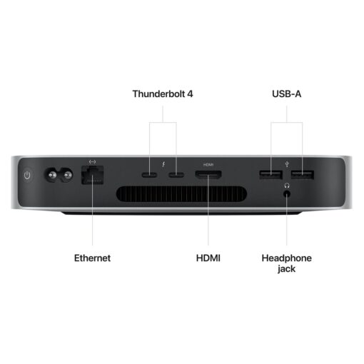 Alternative view of Apple Mac Mini Mmfk3ll/a M2 8 Gb/512 Gb Ssd - Plata (2023)