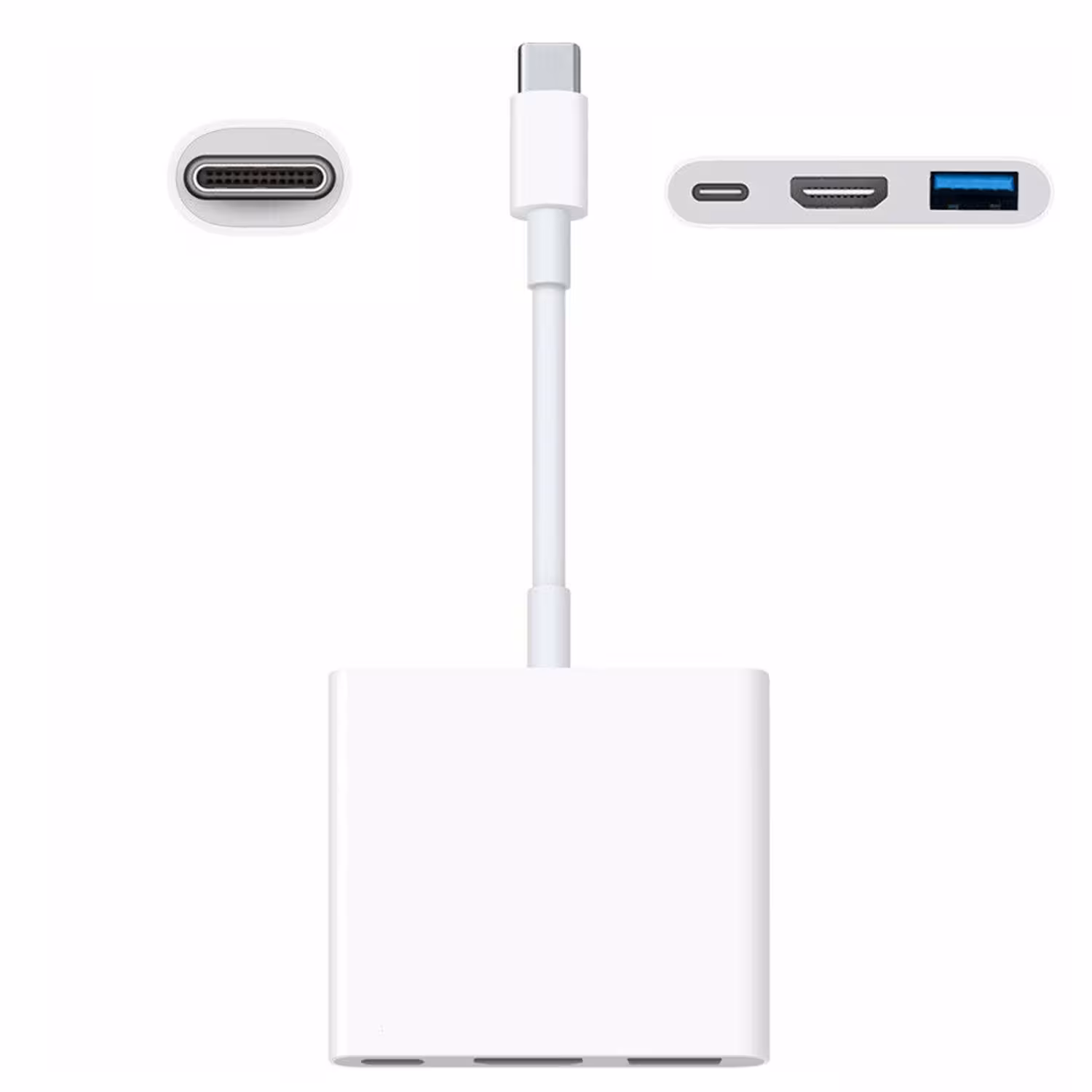 Adaptador Apple Usb-c/av Digital Muf82am/a Multiporta Hdmi-usb - Blanco - Imagen 2
