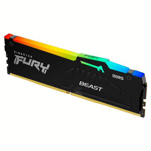 Alternative view of Memoria Ram Kingston Fury Beast Rgb De 8 Gb Ddr5 A 5200 Mhz - Kf552c40bba-8