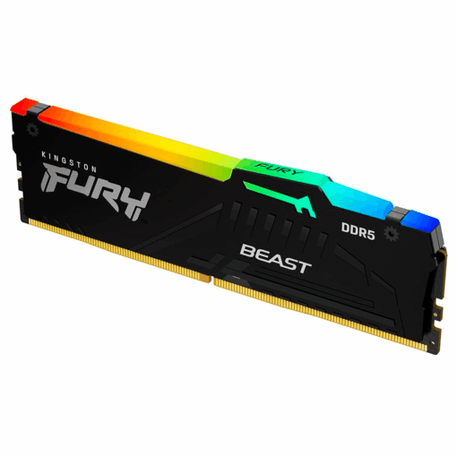 Alternative view of Memoria Ram Kingston Fury Beast Rgb 8gb Ddr5 5600 Mhz - Kf556c40bba-8