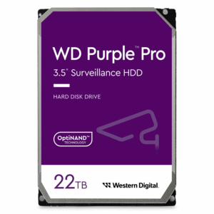 Disco Duro Western Digital Wd Purple De 22 Tb, 3,5" Sata 3,0, 7200 Prm - Wd221purp