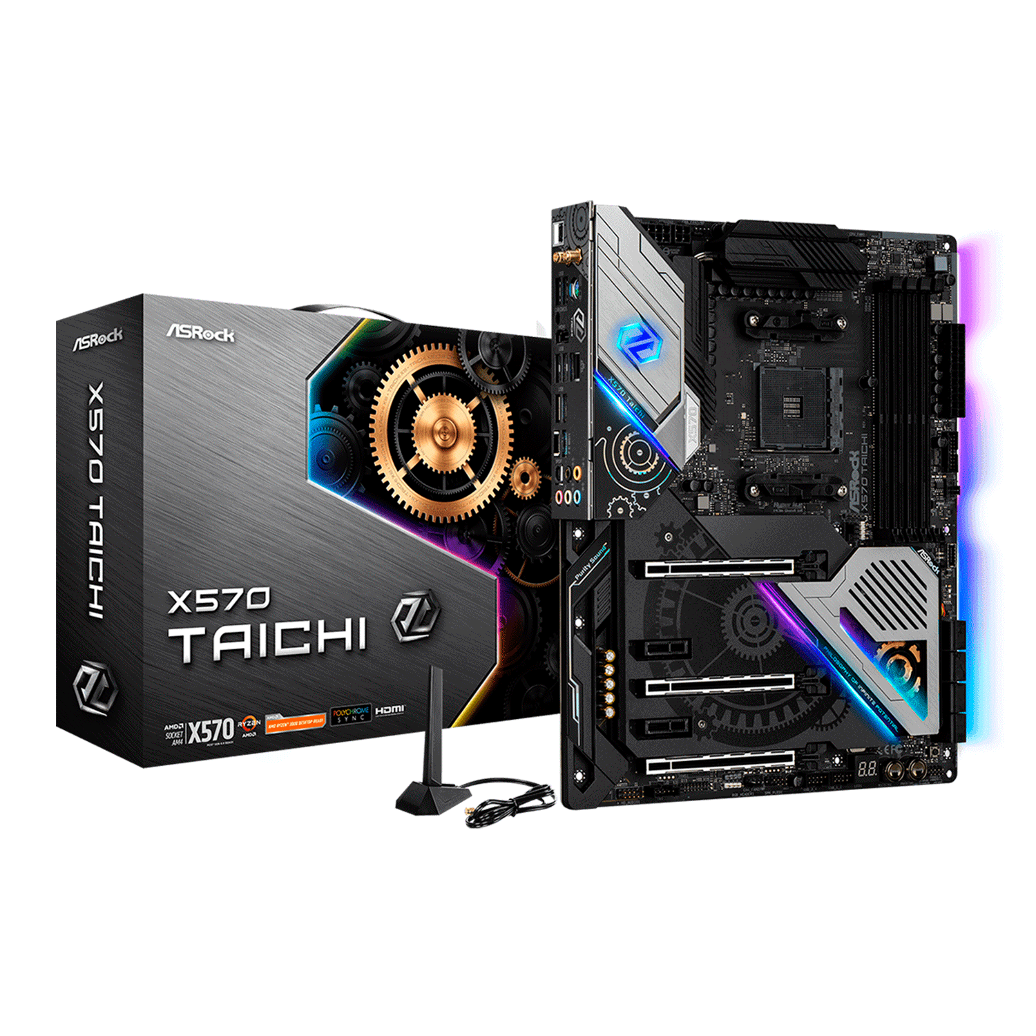 Placa Madre Asrock X570 Taichi Ddr4 Socket Am4 Chipset Amd X570 Atx