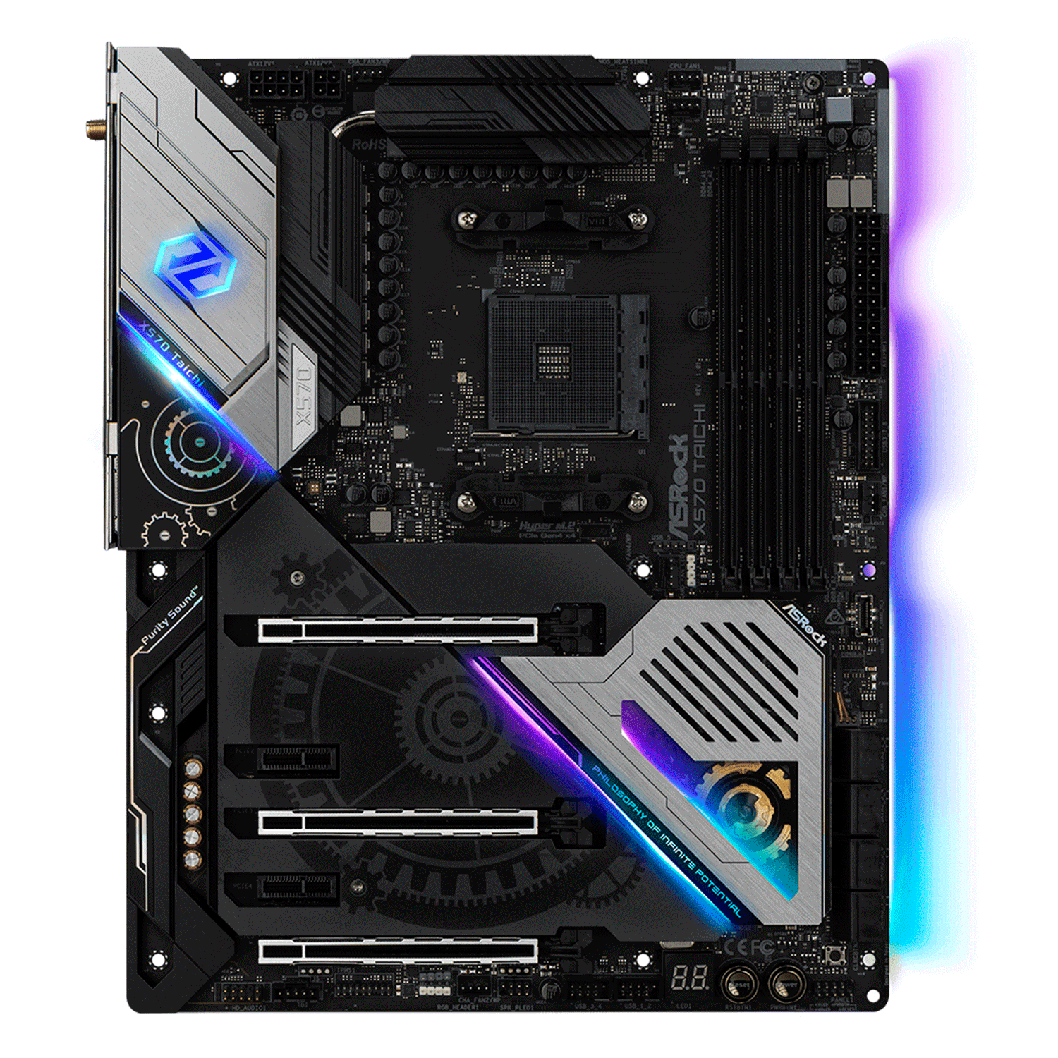 Alternative view of Placa Madre Asrock X570 Taichi Ddr4 Socket Am4 Chipset Amd X570 Atx