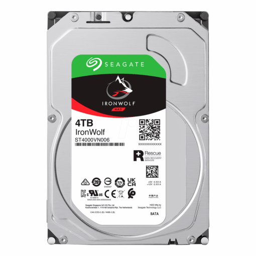 Disco Duro Seagate Ironwolf Nas De 4 Tb Sata 3, 5400 Rpm - St4000vn006