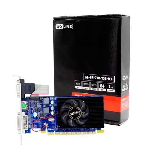 Tarjeta De Video Goline R5-230 Amd Radeon R5 230 1gb Ddr3 - Gl-r5-230-1gb-d3 (1 Año De Garantía)