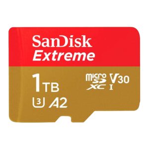 Tarjeta De Memoria Micro Sd Sandisk Extreme U3 De 1 Tb Y 190-130 Mbs - Sdsqxav-1t00-gn6ma
