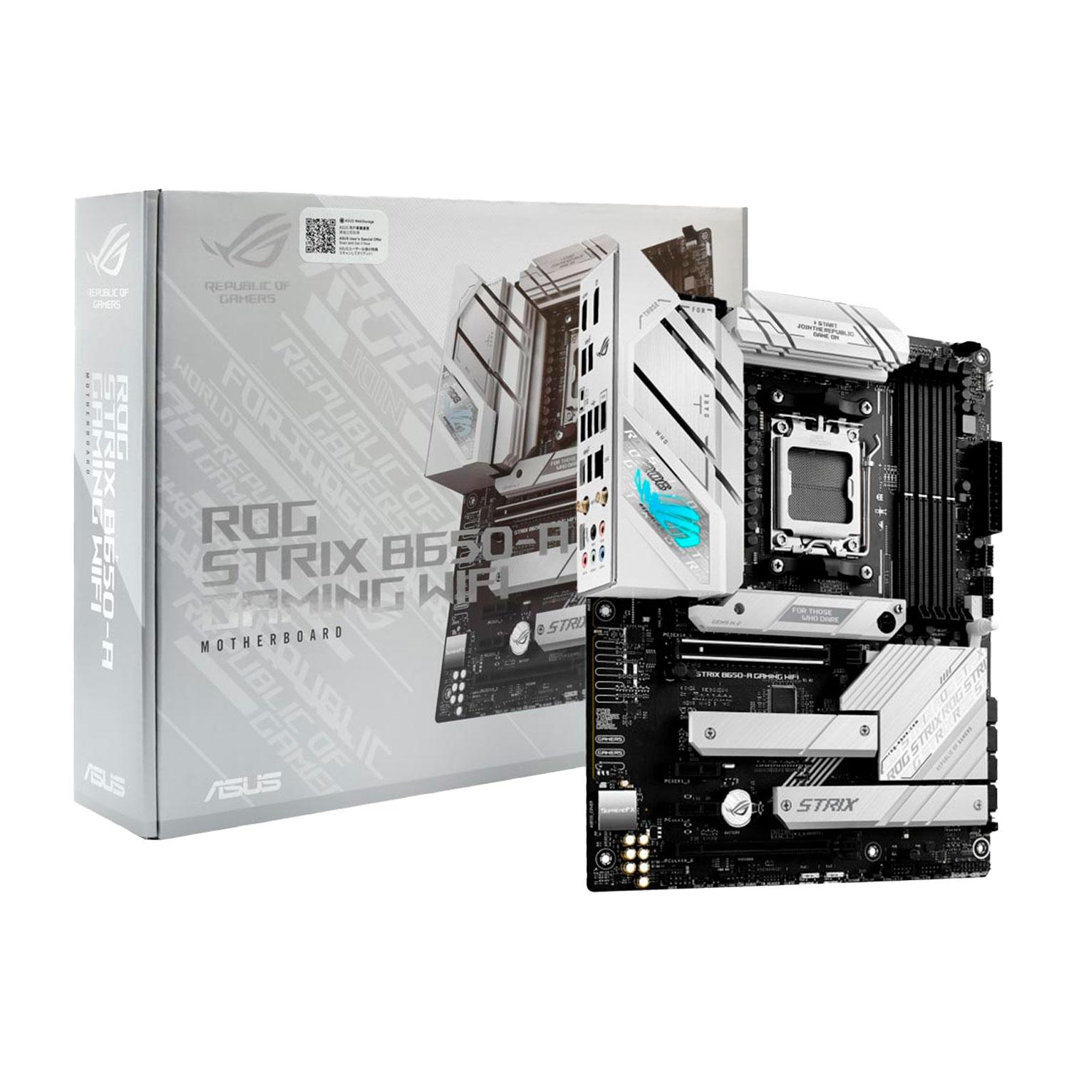 Placa Madre Para Juegos Asus Rog Strix B650-a Con Wi-fi Y Socket Am5, Chipset Amd B650, Ddr5 Y Atx