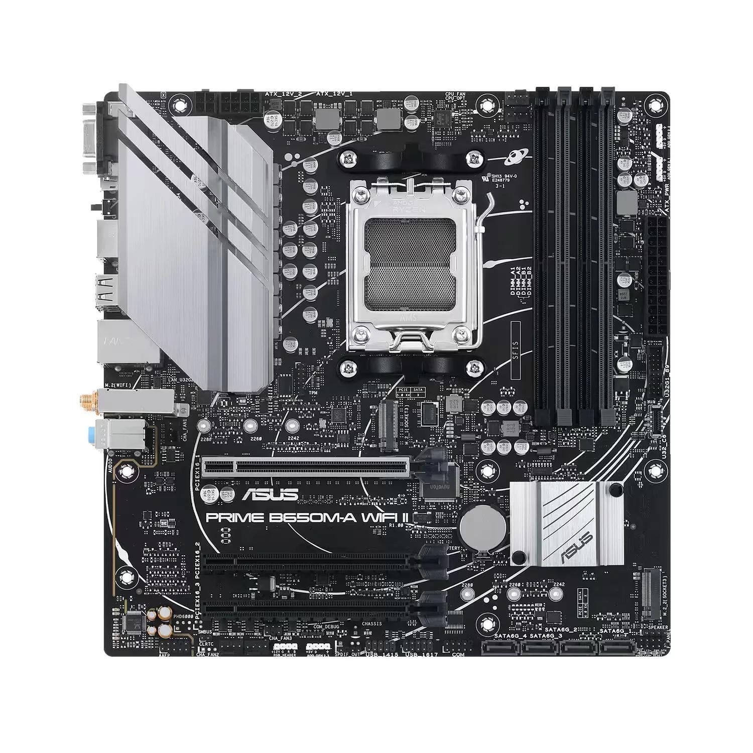 Placa Mãe Asus Prime B650M-A WiFi II DDR5 Socket AM5 Chipset AMD B650 Micro ATX - Imagen 2