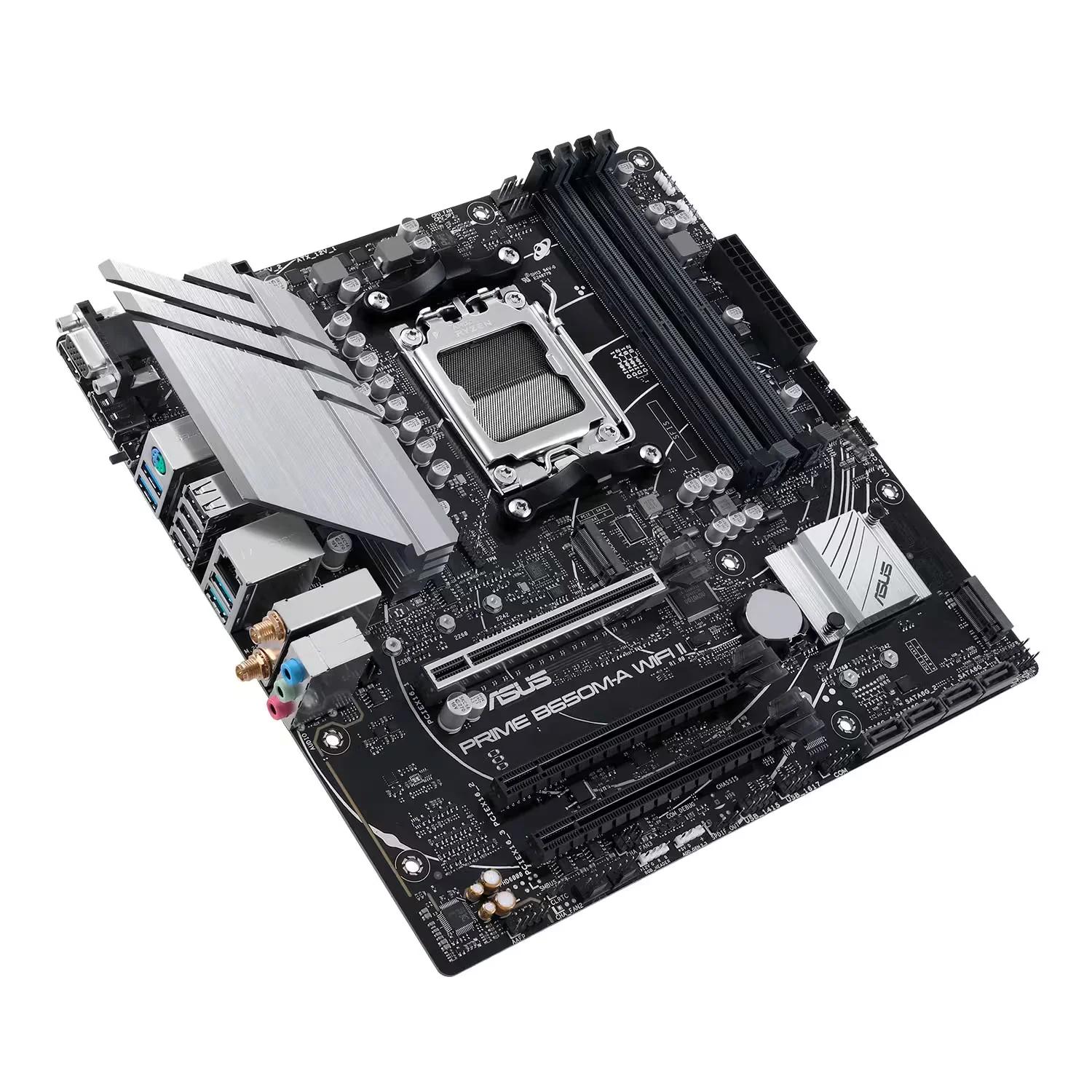 Placa Mãe Asus Prime B650M-A WiFi II DDR5 Socket AM5 Chipset AMD B650 Micro ATX - Imagen 3