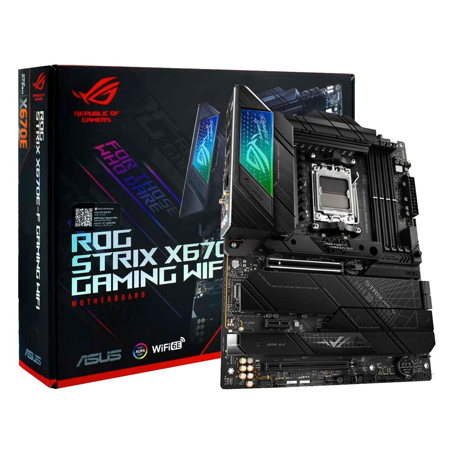 Tarjeta Madre Para Juegos Asus Rog Strix X670e-f Wifi Con Ranura Ddr5 Chipset Amd Am5 X670 Atx