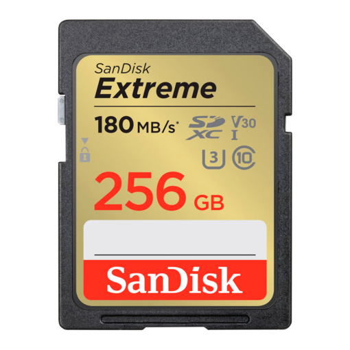 Tarjeta De Memoria Sandisk Extreme Sd 256gb 180mbs - Sdsdxvv-256g-gncin
