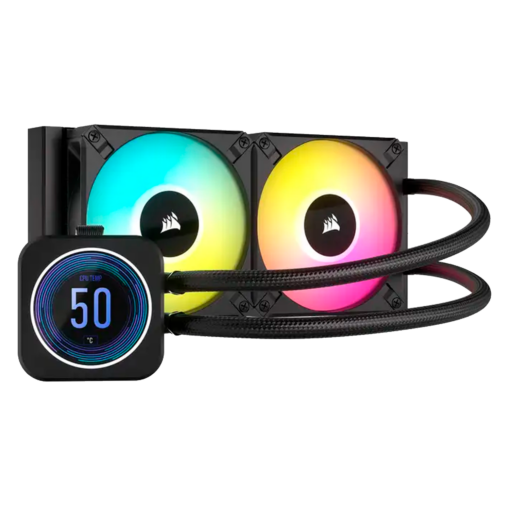 Frigorífico De Agua Corsair H100i Elite Lcd Xt / 240mm - (cw-9060074-ww)