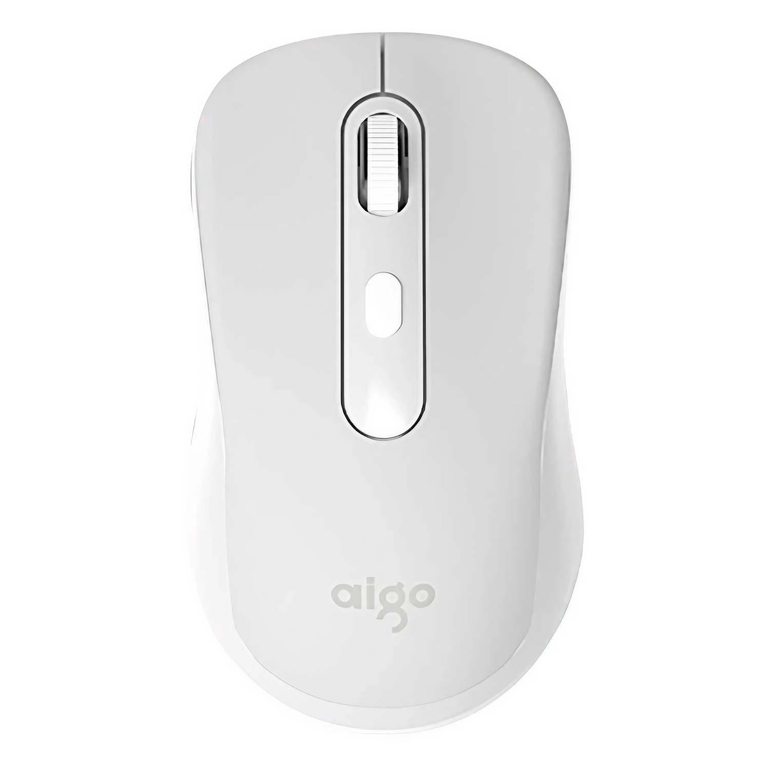 Mouse Inalámbrico Aigo M21 De 1600 Dpi, Color Blanco