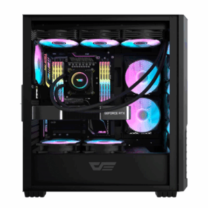 Gabinete Darkflash Df2100 Con 4 Ventiladores Argb, Negro - Imagen 2