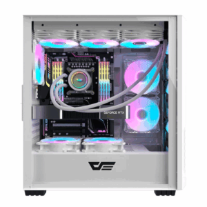 Gabinete Intermedia Aigo Darkflash Df2100 Rgb, Color Blanco (4 Ventiladores Argb) - Imagen 2