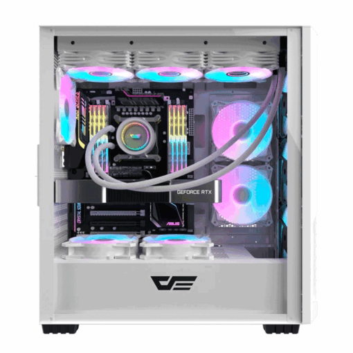 Alternative view of Gabinete Intermedia Aigo Darkflash Df2100 Rgb, Color Blanco (4 Ventiladores Argb)
